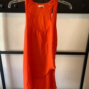 Silence & Noise orange layered dress.